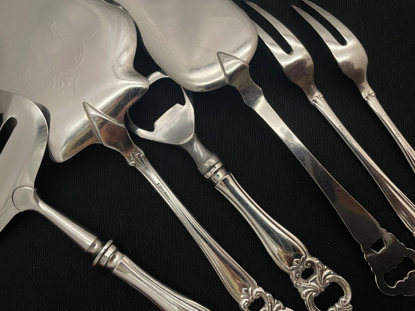 Barokk 2 Sølvbestikk Bakside