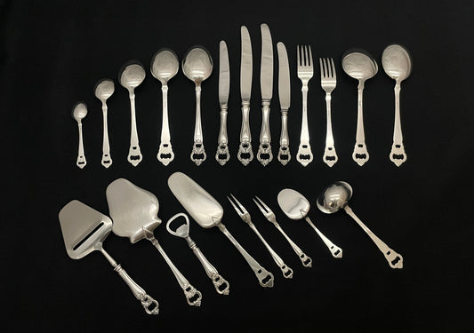 Barokk 2 Sølvbestikk Bakside