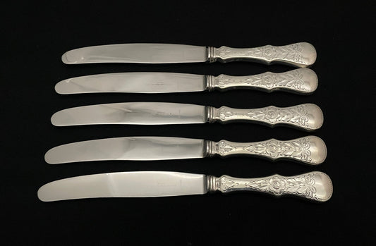 Flat Rose Sølvbestikk kniver på 24,0cm Kr 800.- pr stk