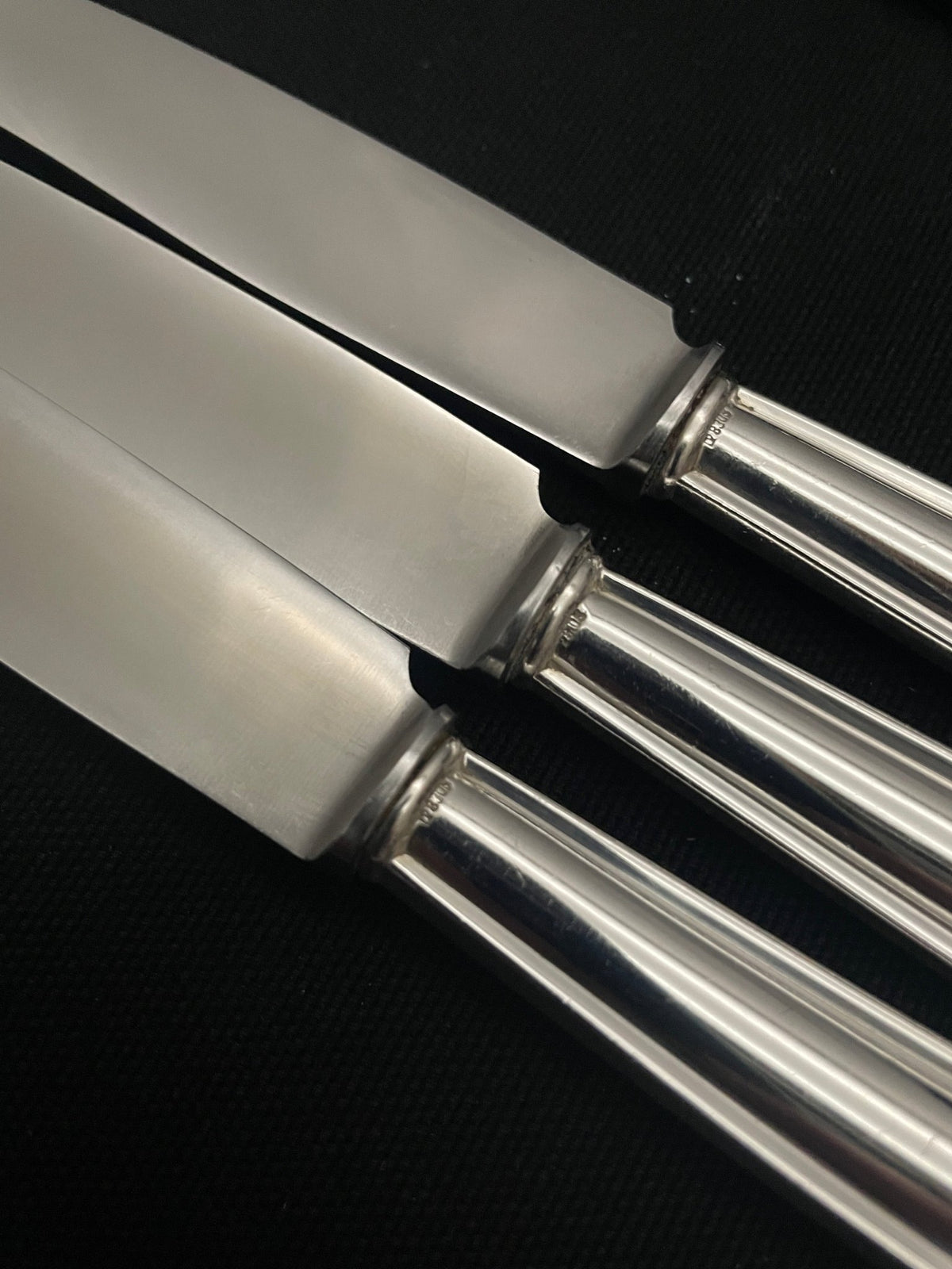 Anniversary silver cutlery knives in 830s older model by Tostrup