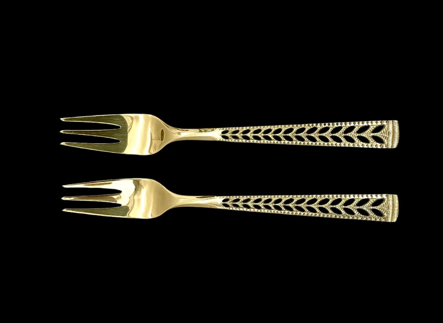 Juvel Sølvbestikk Forgylt Kakegaffel