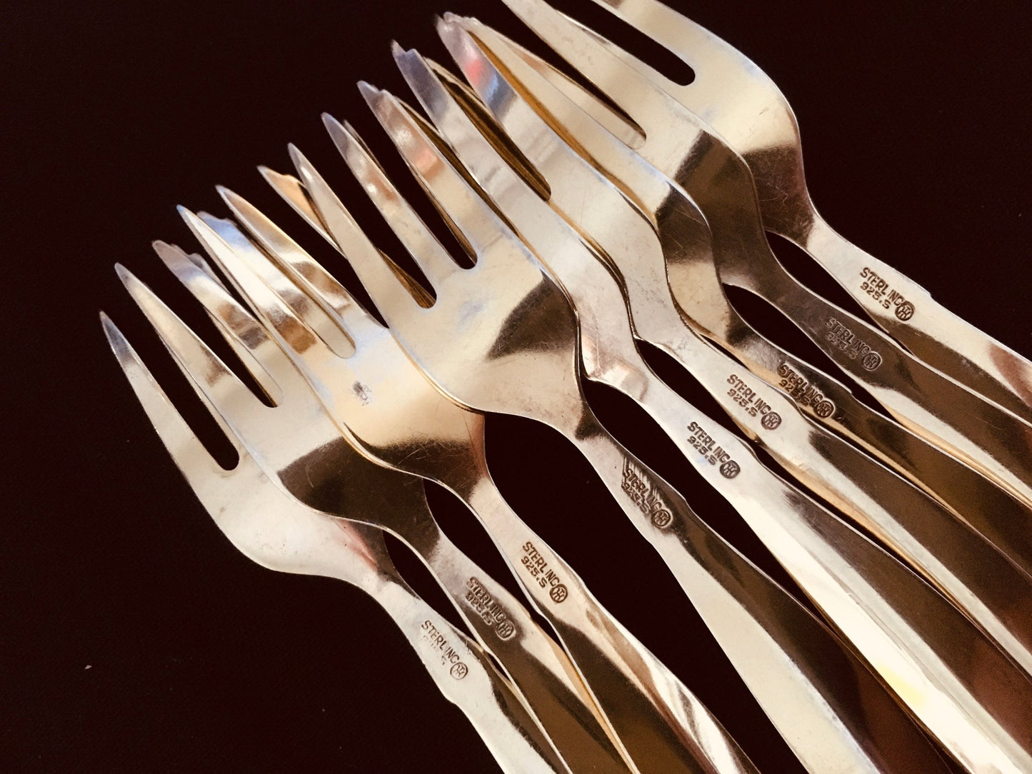 Ottar Hval Sølvbestikk Kakegaffel stempel