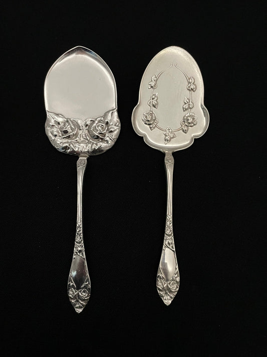 Opphøld Rose sølvbestikk kakespade eldre modell