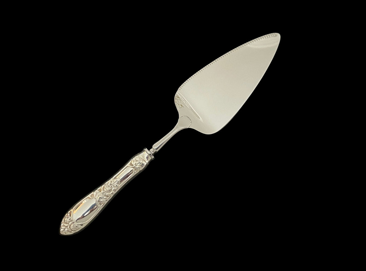 Opphøid Rose sølv paispade 25.0 cm