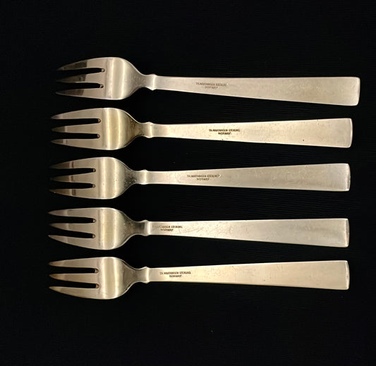 Prins Harald Sølvbestikk Kakegaffel bakside