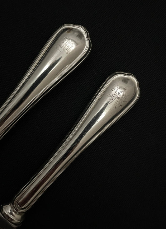 Riflet Sølvbestikk Gravert kniv