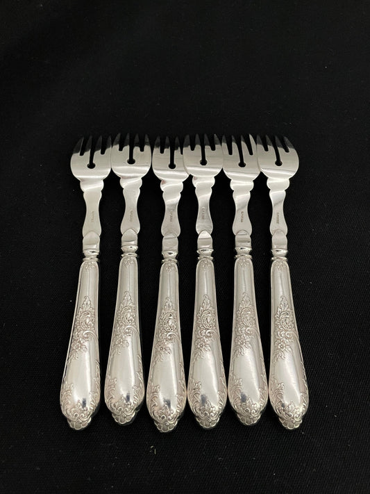 Rokokko Sølvbestikk Fiskegaffel