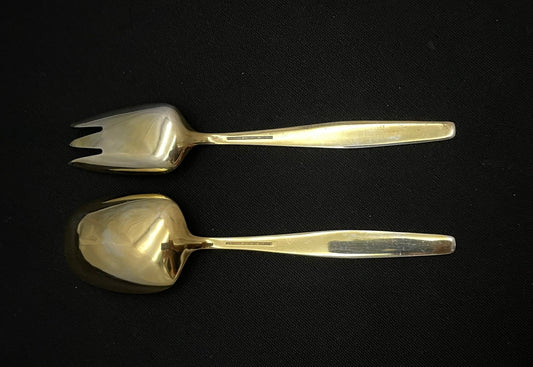 Salat bestikk Emalje Tostrup Bakside