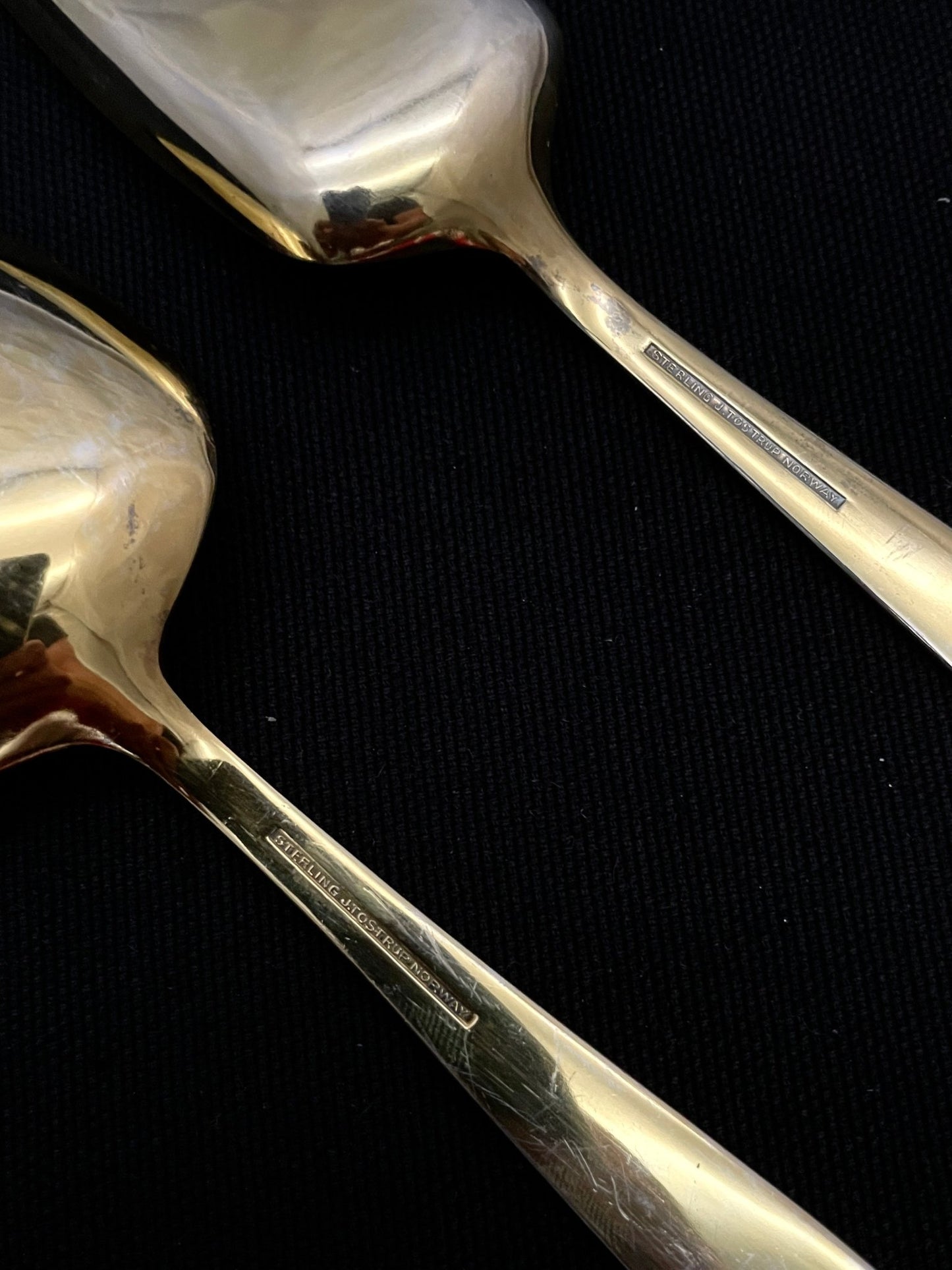 Åre salatbestikk sølvbestikk bakside