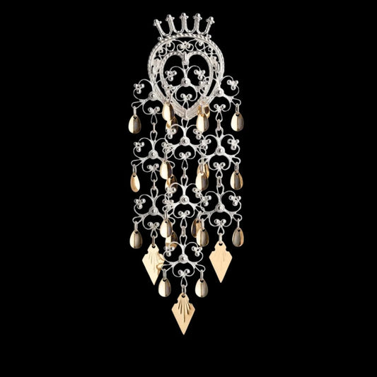 Forgylt Krone Sølje