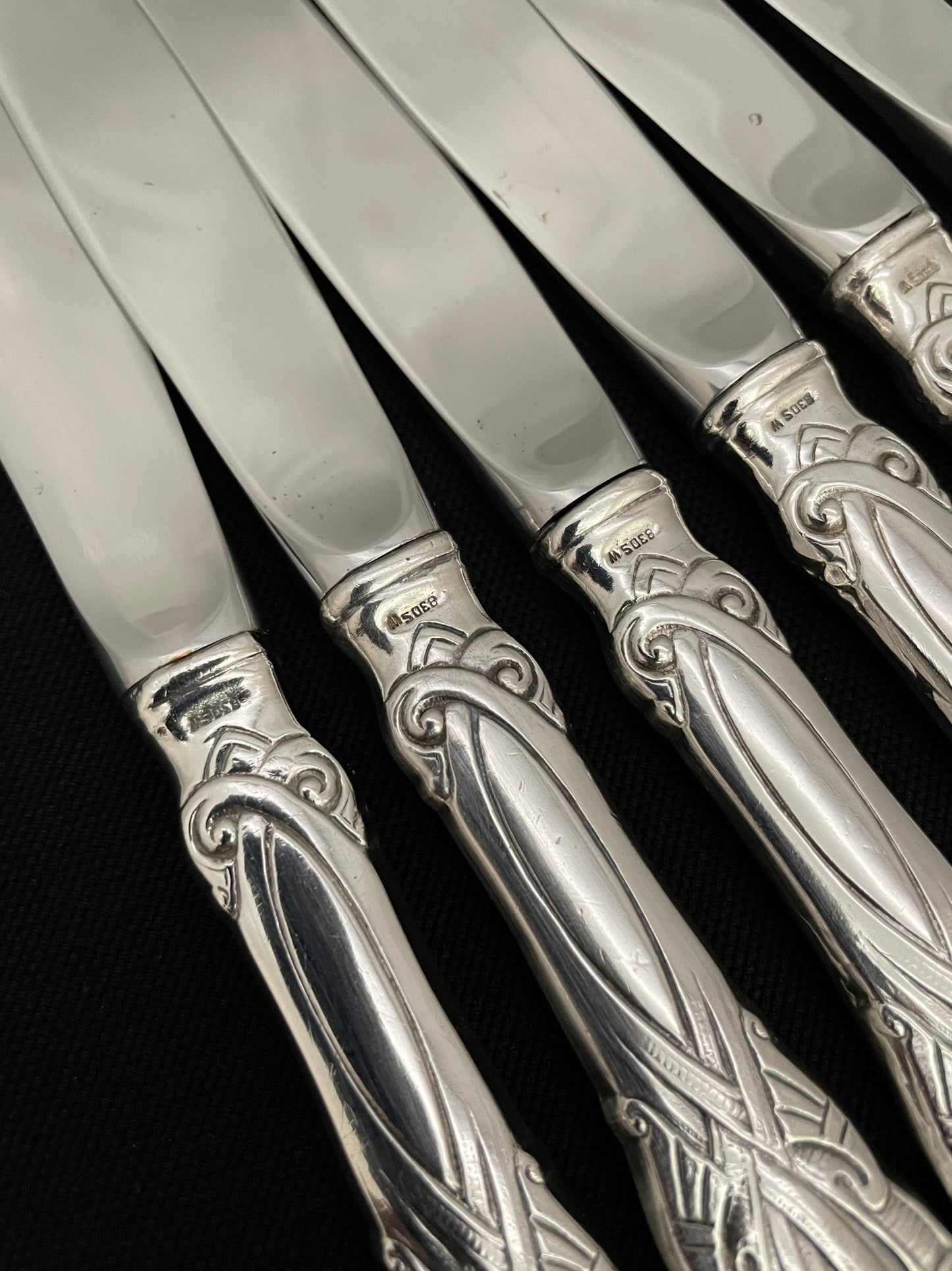 Ukjent Drage Sølvbestikk Kniv stempel