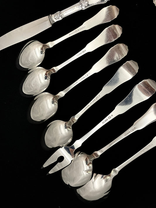 Gammel Bankett Sølvbestikk Bakside