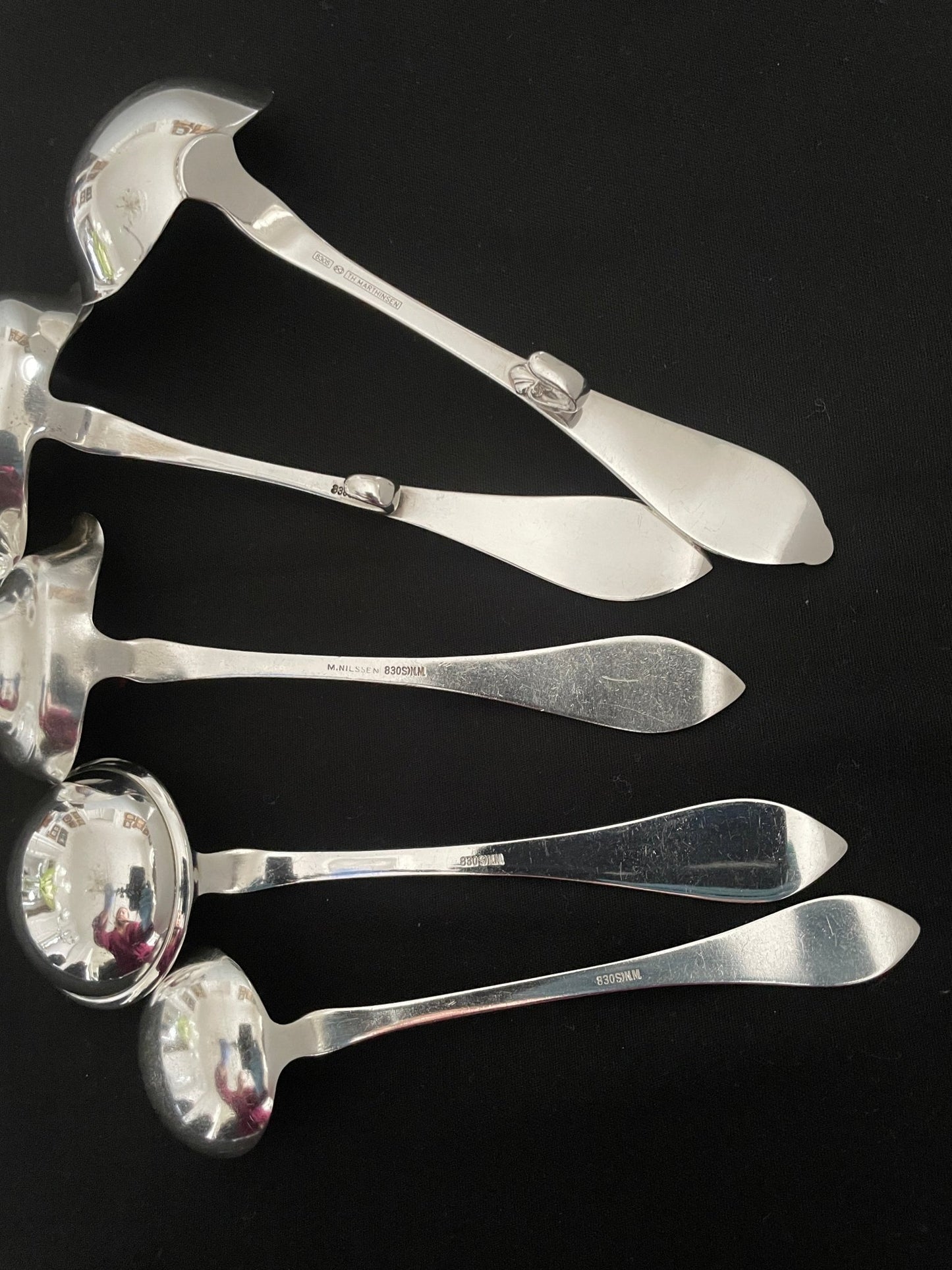 Sublime Rose cream spoons and sauce ladles in the 830s