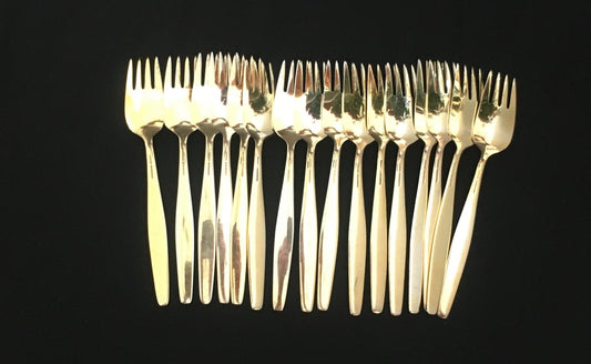 Åre sølv emalje dessert gaffel i 925s av Tostrup