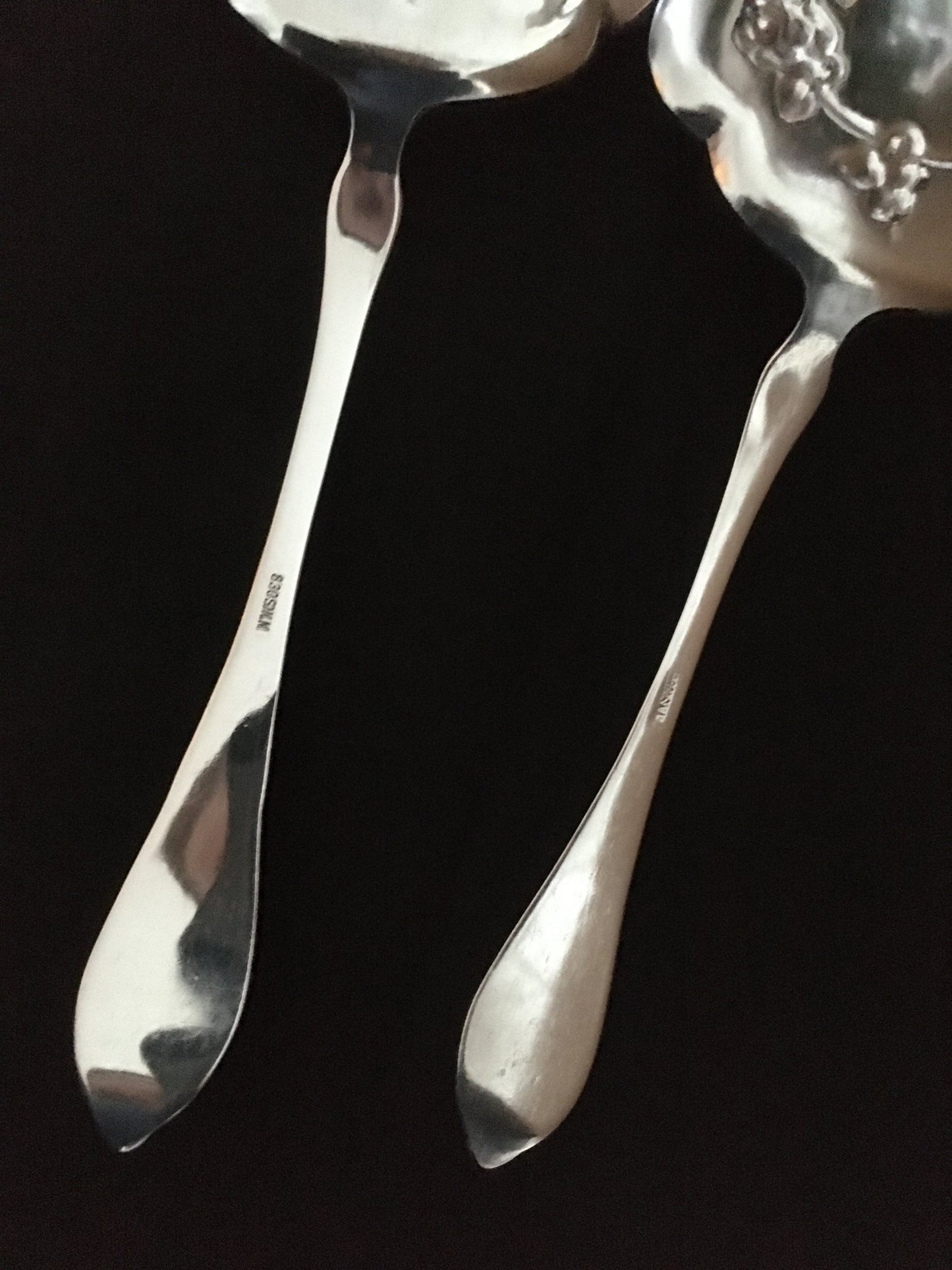 Raised Rose silver older cake spatulas in the 830s by Th Marthinsen