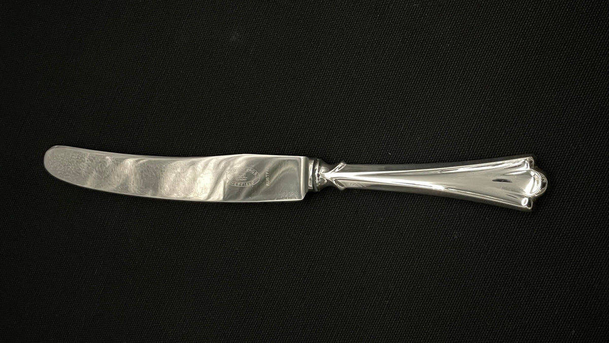 Lilje sølv stor kniv eldre modell 24.4 cm i 830s av Magnus Aase og Th Olsens Eftf