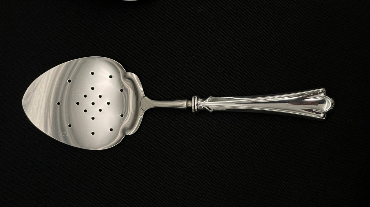 Lilje sølv fiskespade 24.5 cm i 830s av Magnus Aase og Th Olsens Eftf