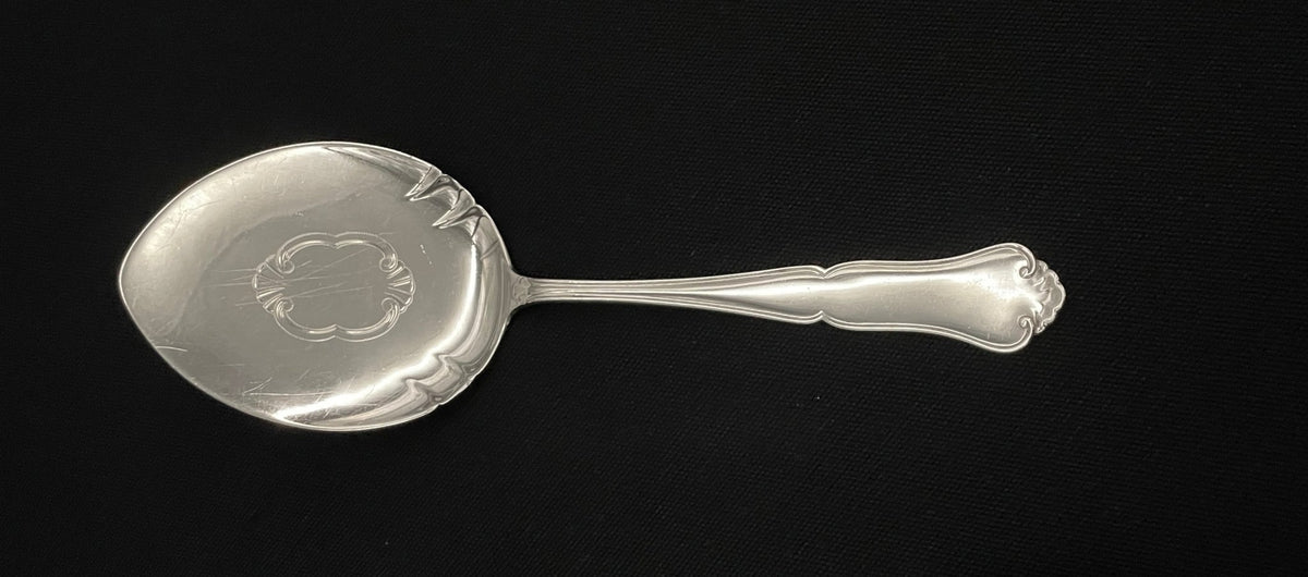 Martha sølv kakespade med mønster rund modell 20.5 cm