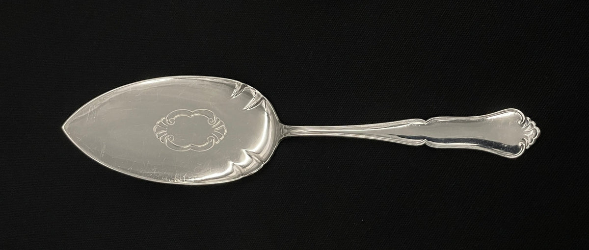 Martha sølv kakespade med mønster lang modell 24.5 cm