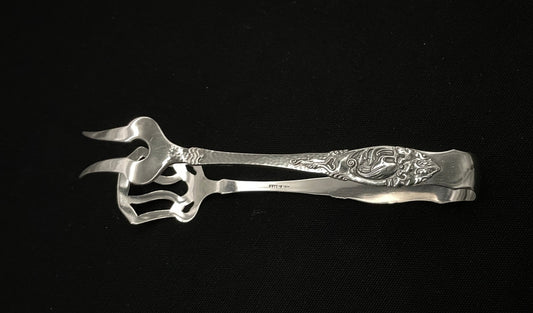 Ibis silver sandwich clip in solid silver 830s by Th Olsens Eftf