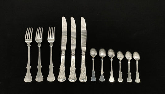 Flat Rose silver bestick på 830-talet av Th Olsens Eftf