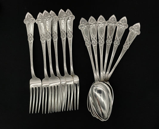 Dragon silverbestick på 830-talet av Thune