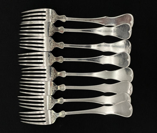 Norwegian Flora silver in 830s by Tostrup rare pattern