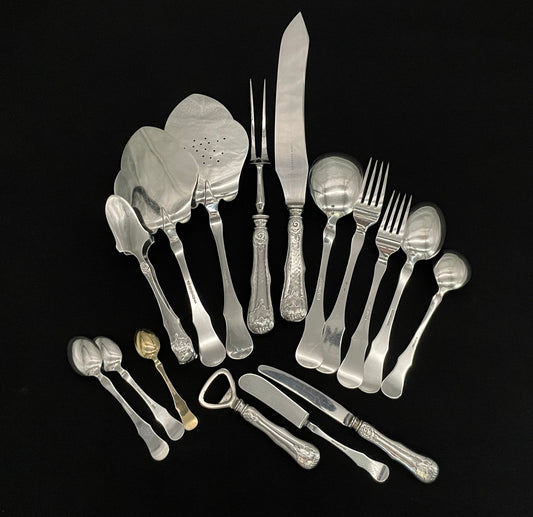 Norrøna silverbestick på 830-talet av David Andersen 1920