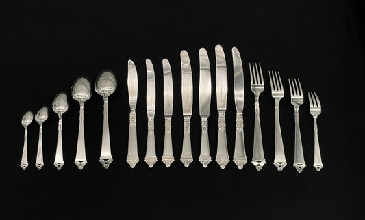 Odel sølvbestikk i 830s av Nils Hansen Sølvvarefabrikk AS
