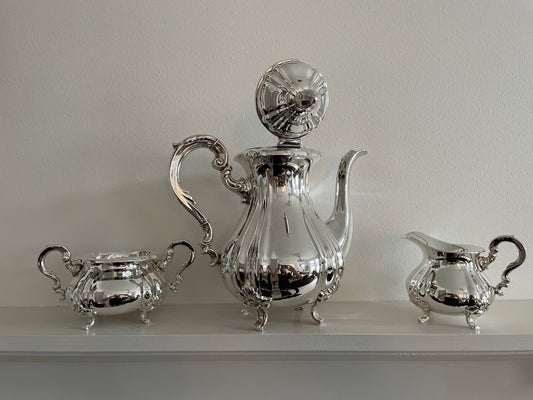 Coffee set in 3 parts in 830s by the Lohne Brothers