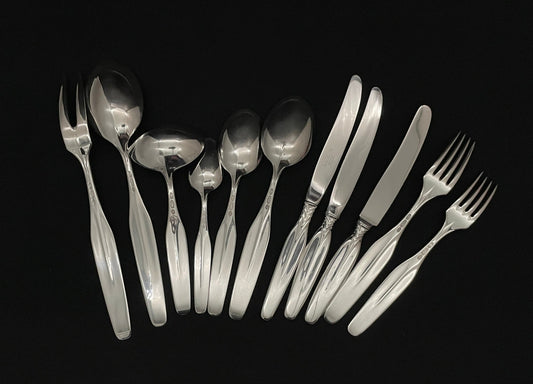 New Line silverware in 830s by Th Olsens Eff