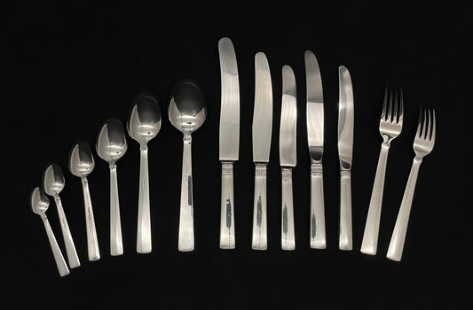 Prince Harald silver cutlery in the 830s by Th Marthinsen