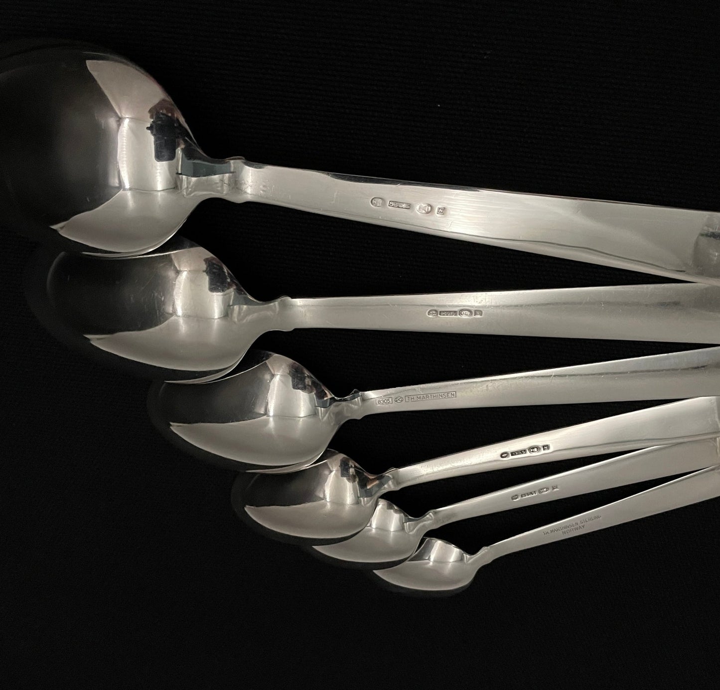 Prince Harald silver cutlery in the 830s by Th Marthinsen