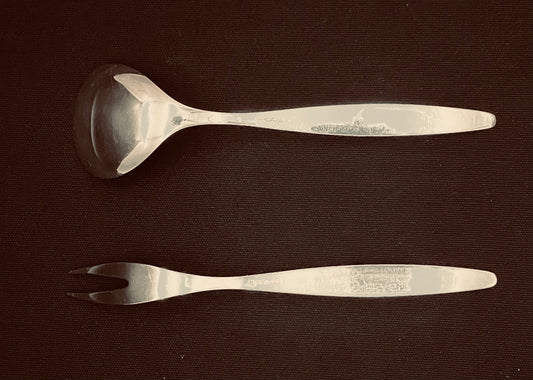 Taffel sølvbestikk i 830s av Hansen Sølvvare