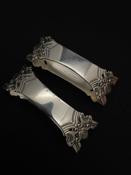 Anitra sølvbestikk serviettringer i 830s Th Olsens Eftf