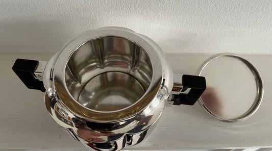 Art Deco sølv kaffestel i 3 dele af Norsk Sølvvareindustri Oslo