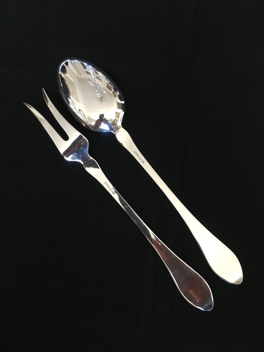 Raised Rose Silver bestick set i 830s Th Marthinsen