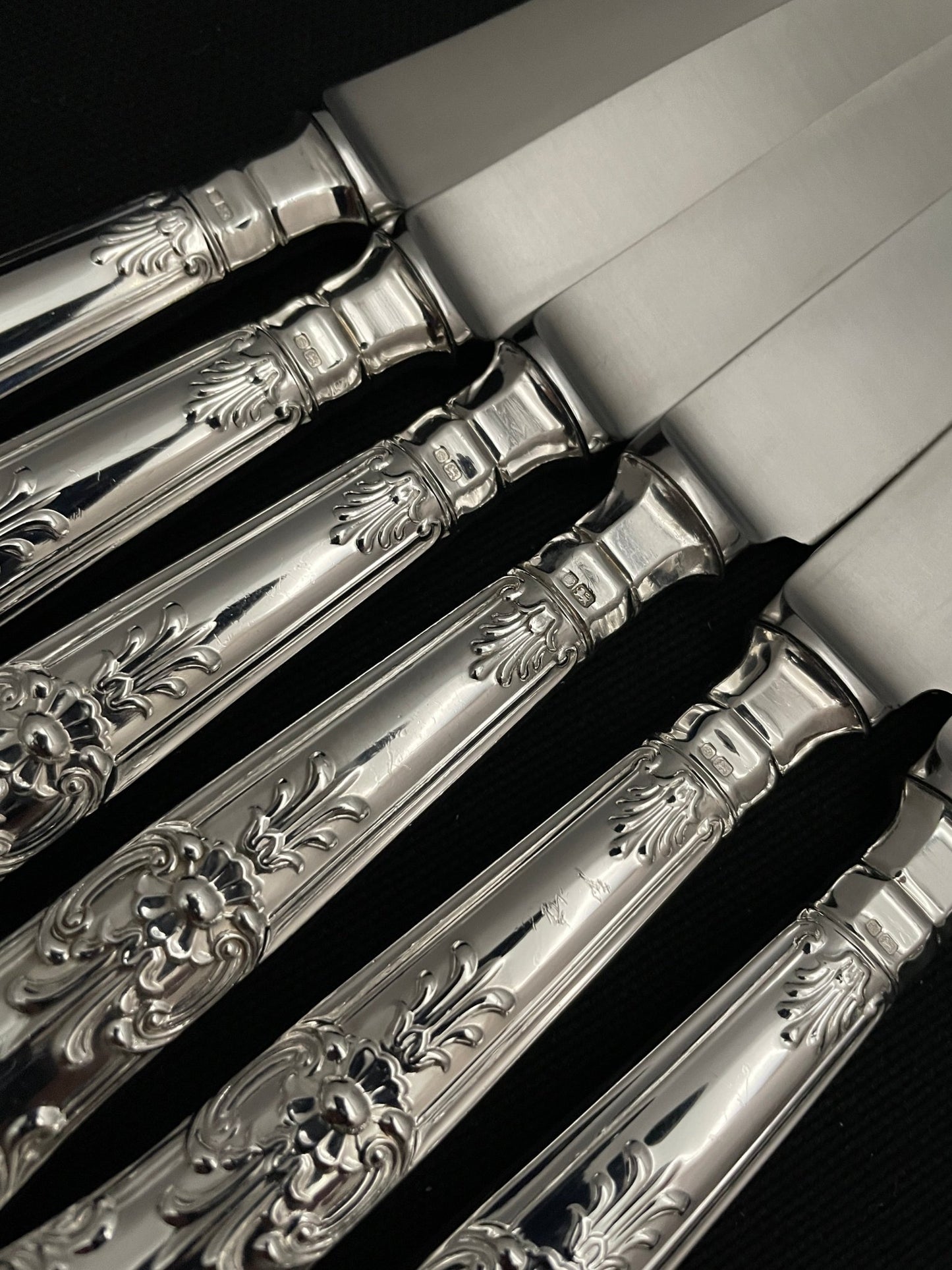 Kings Pattern Sølvbestikk Kniv Stempel