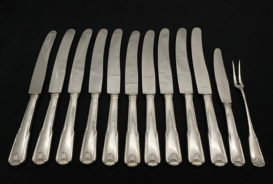 Skjell sølvbestikk Kniv