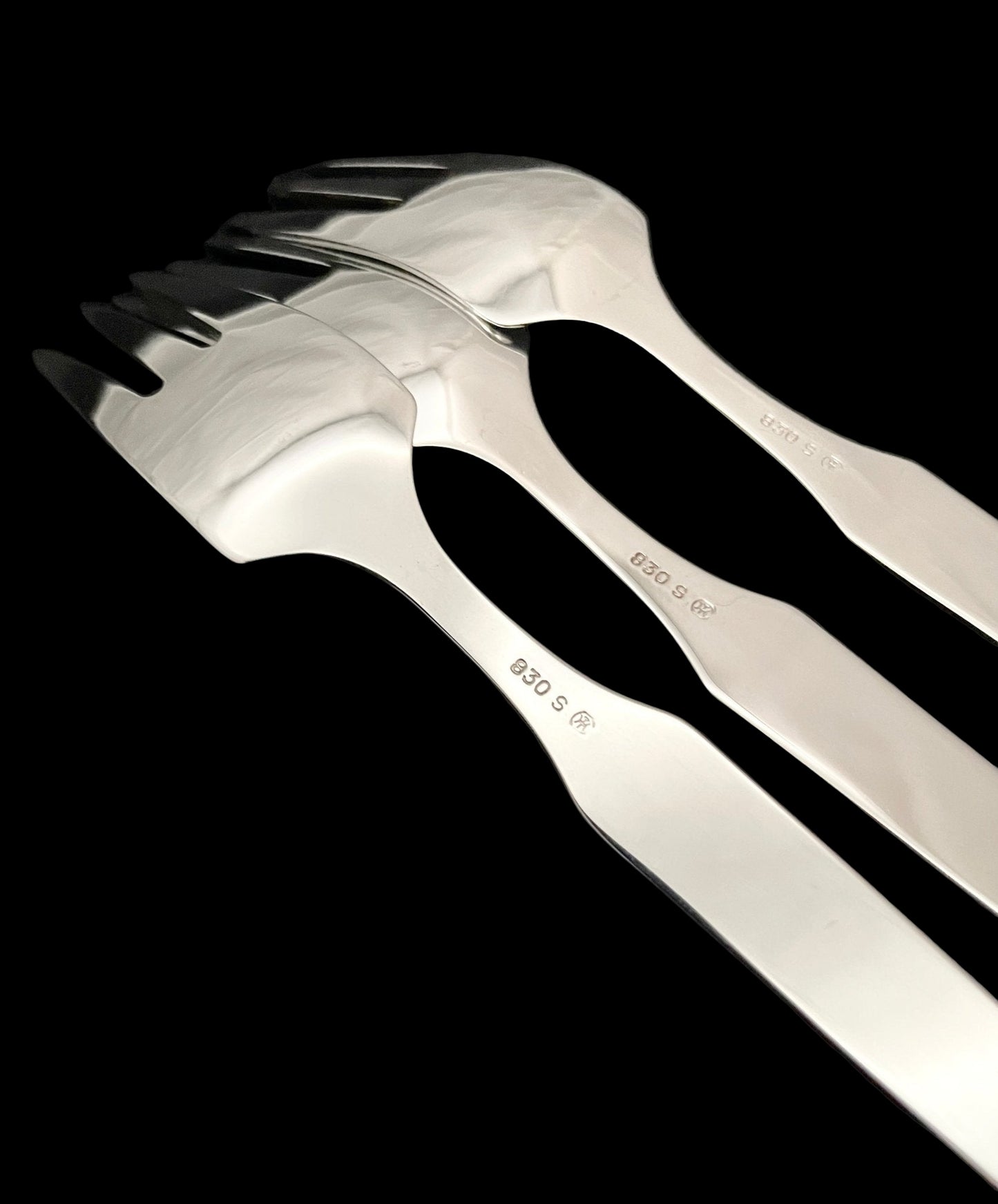 Stil sølvbestikk kakegaffel stempel Ottar Hval