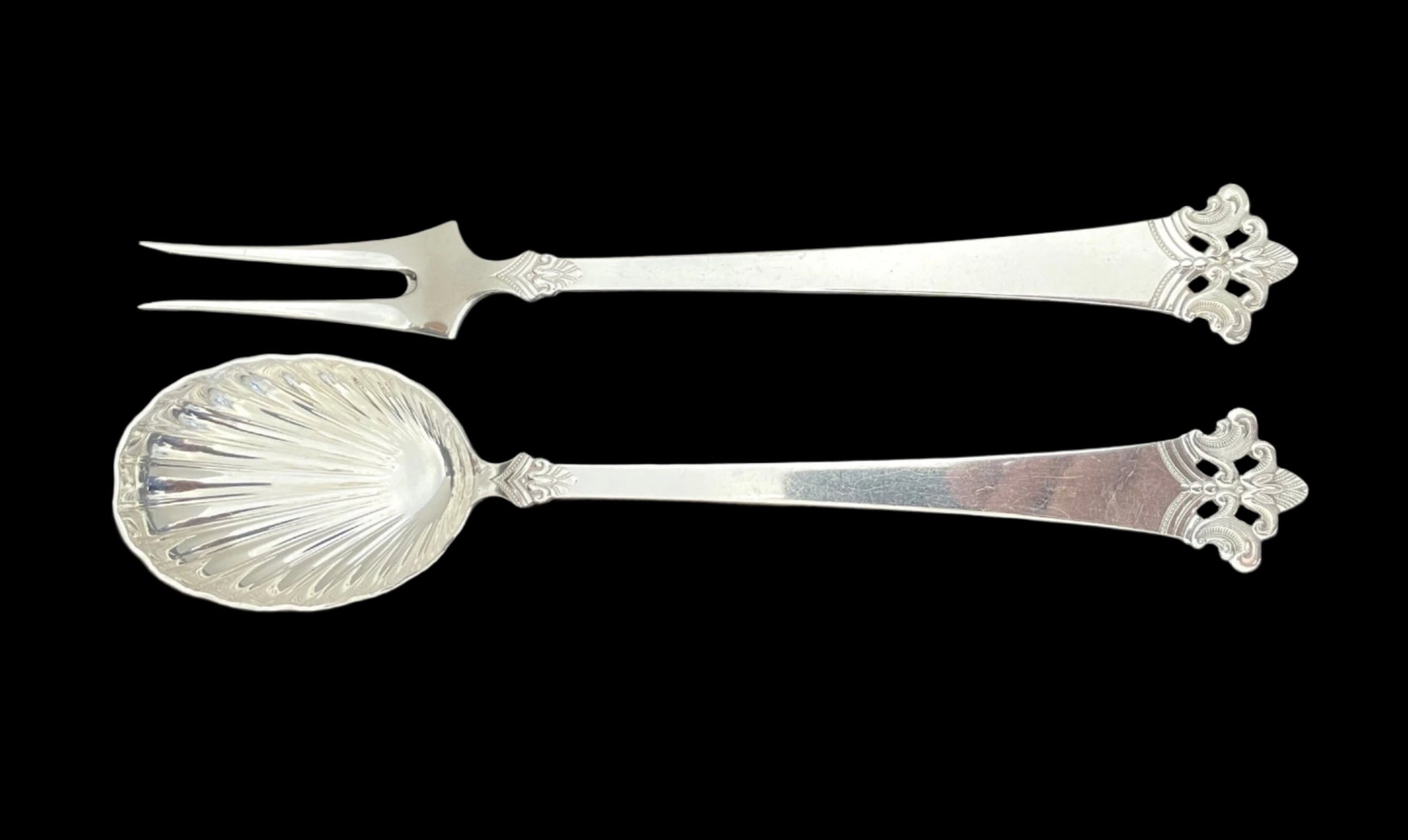 Anitra Sølvbestikk Anretningsskje og Anretningsgaffel