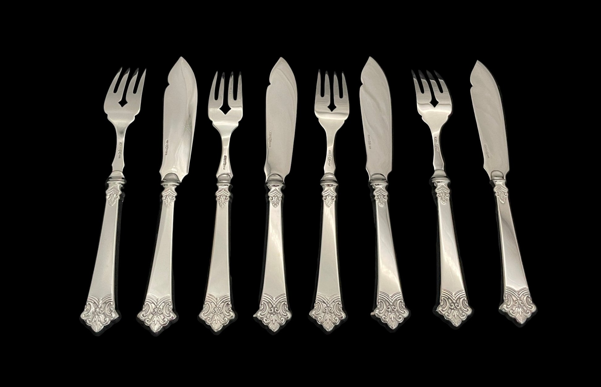 Anitra Sølvbestikk Fiskebestikk bakside