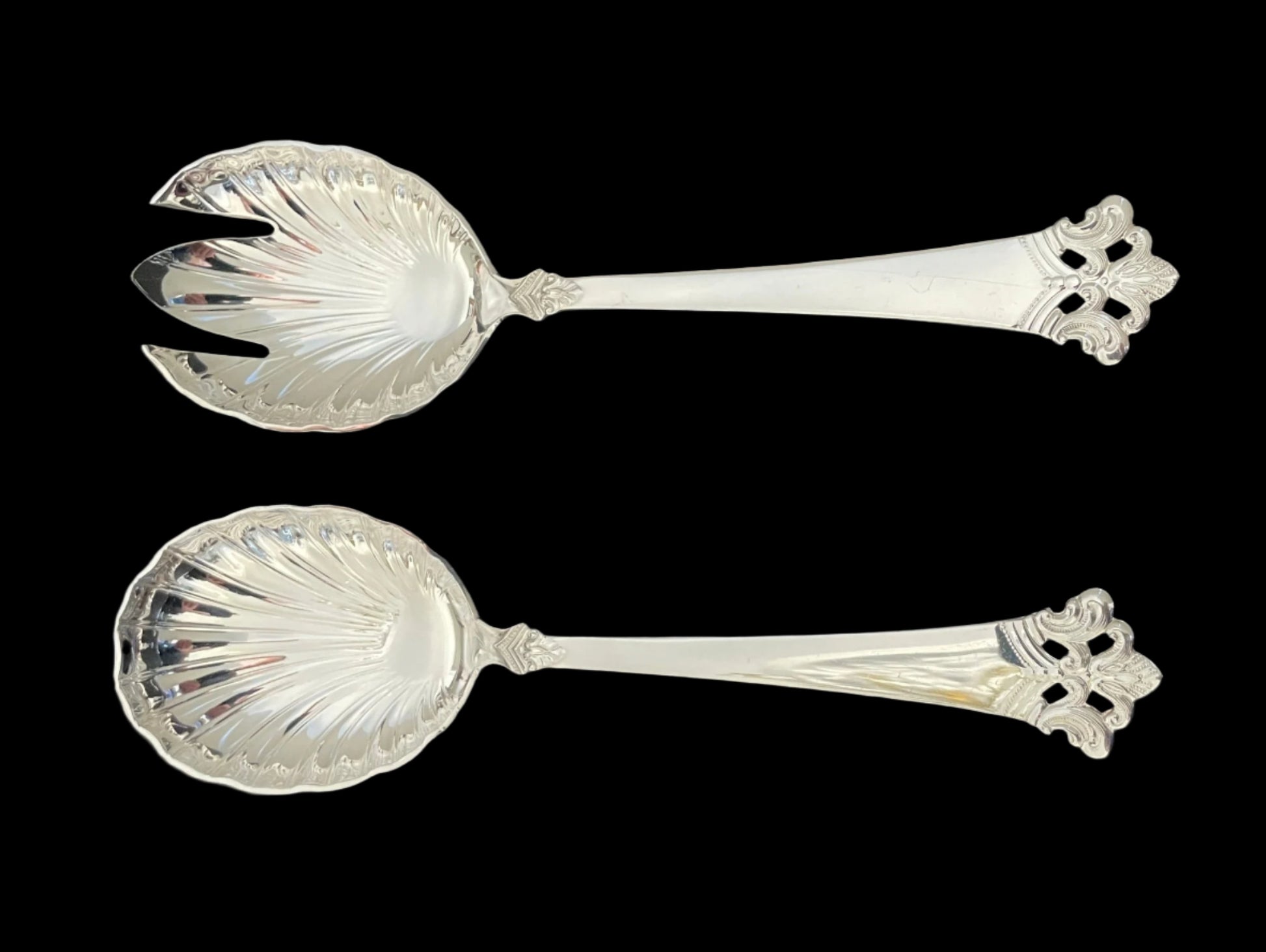 Anitra Sølvbestikk Salat skje, Salat gaffel og potetskje