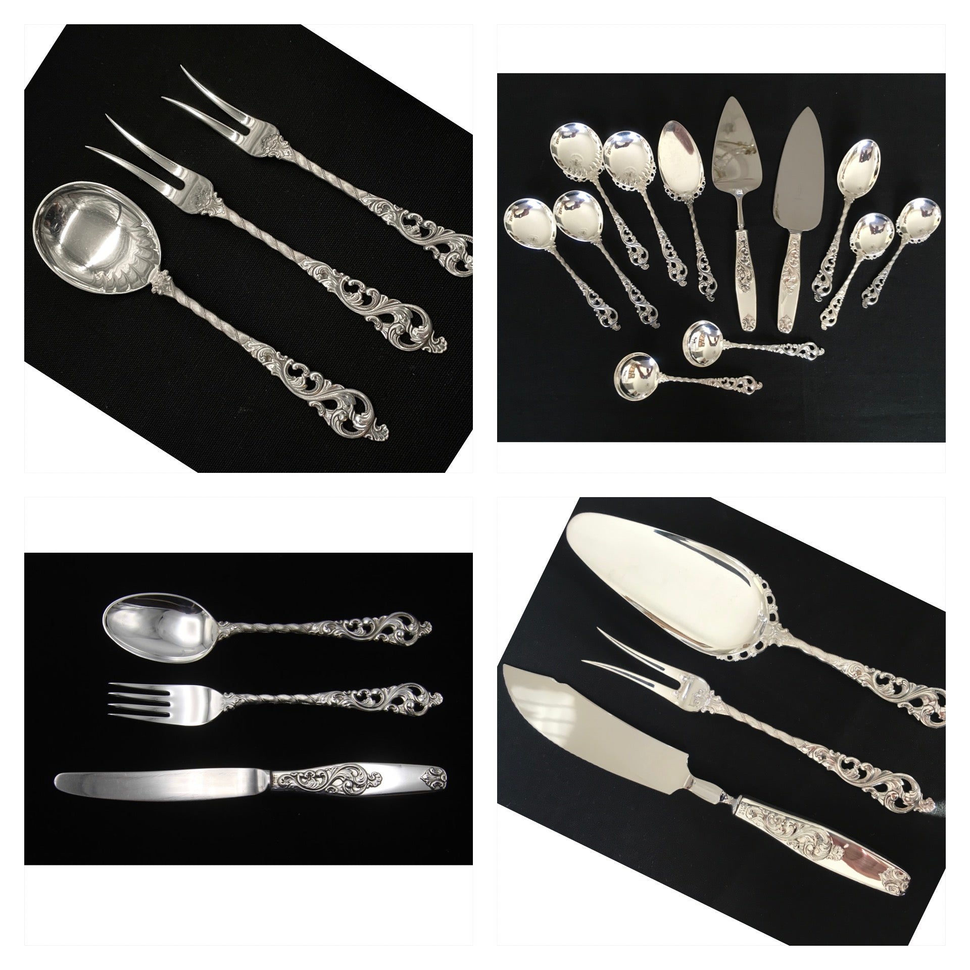 Dobbel Rokokko Sølvbestikk