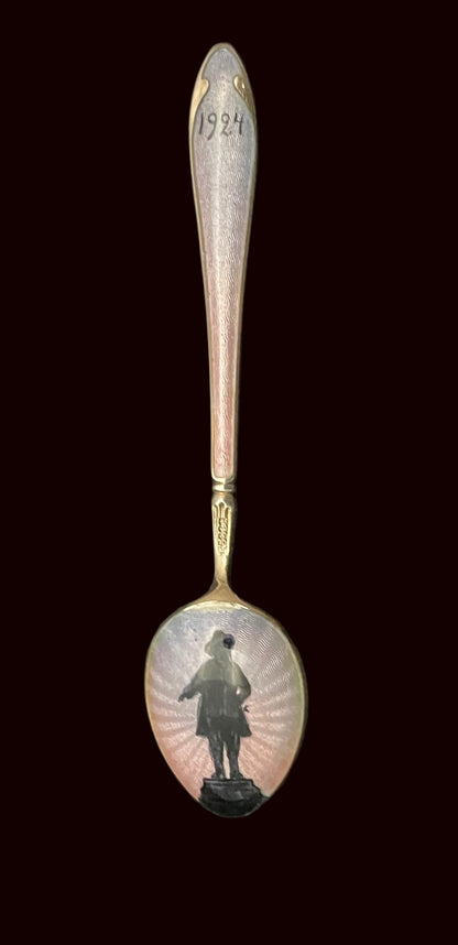 Emalje Sølvbestikk Bakside Ibsen