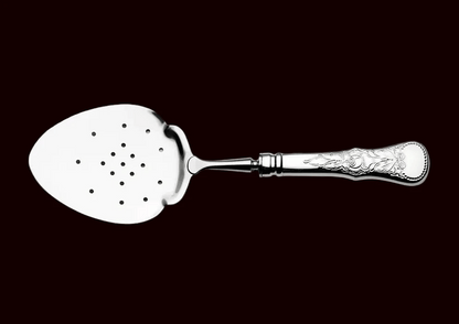 Flat Rose Fiskespade i sølv