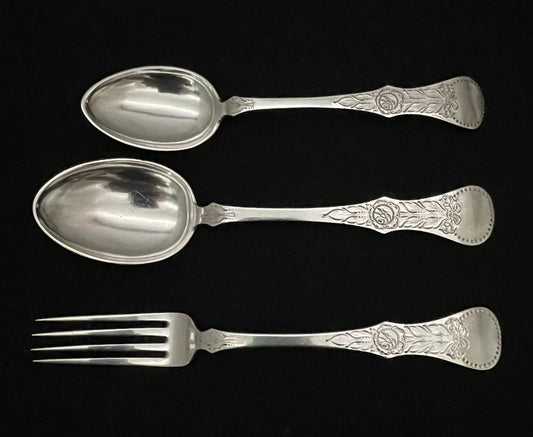 Flat Rose Sølvbestikk Th Marthinsen 