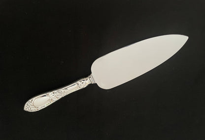 Raised Rose silver fish shovel, pie shovel, pie knife and more in the 830s