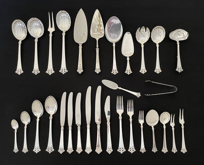 Anitra silver cutlery in 830s older and newer models by Th Olsens Eftf