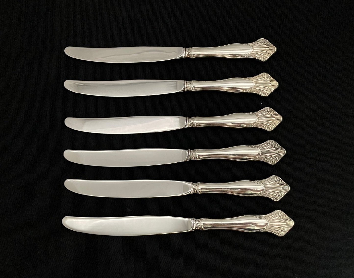 Sol sølvbestikk store kniver 23.7cm i 830s
